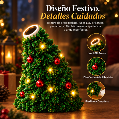 Árbol LED que proyecta Navidad en tu techo
